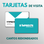 Impresión Tarjetas de Visita con esquinas redondas o cantos redondeados