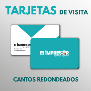 Impresión Tarjetas de Visita con esquinas redondas o cantos redondeados