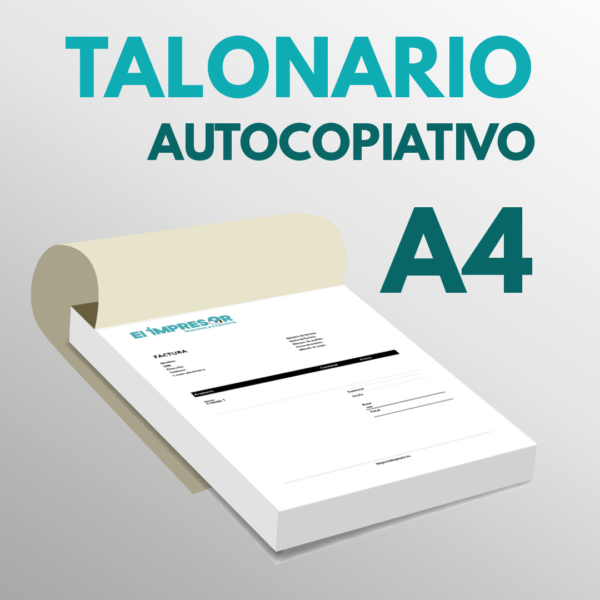 Imprimir Talonarios Autocopiativos A4