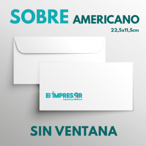Imprimir sobres Americanos sin Ventana