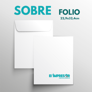 Imprimir sobres tamaño Folio