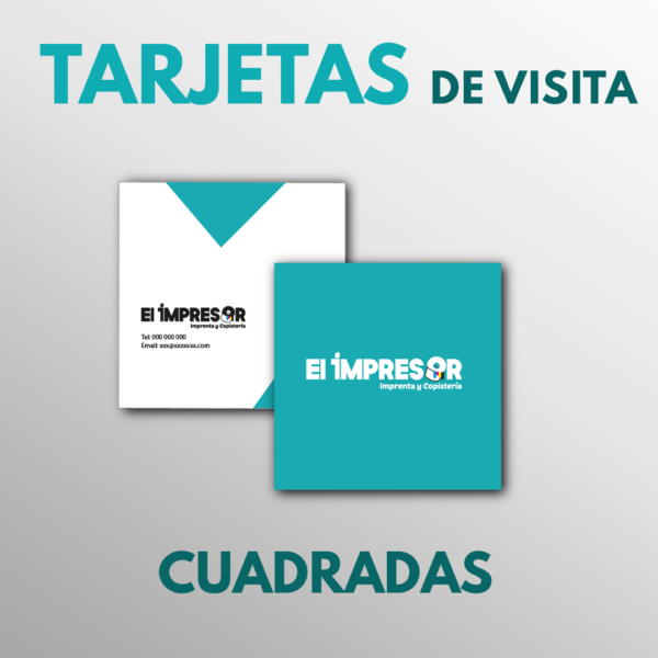 Imprime tus tarjetas de visita cuadradas