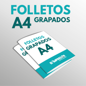 Folletos grapados A4