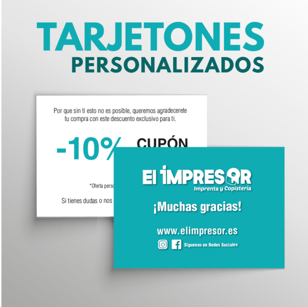 Tarjetones personalizados