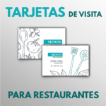 Tarjetas de visita para restaurantes