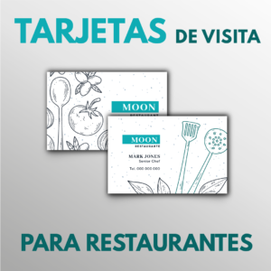 Tarjetas de visita para restaurantes