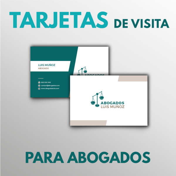 Tarjetas de visita para abogados