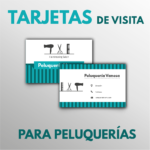 Tarjetas de visita para peluquerías