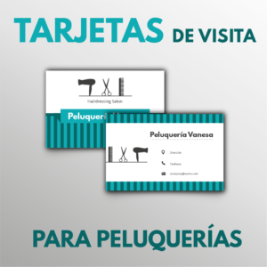 Tarjetas de visita para peluquerías